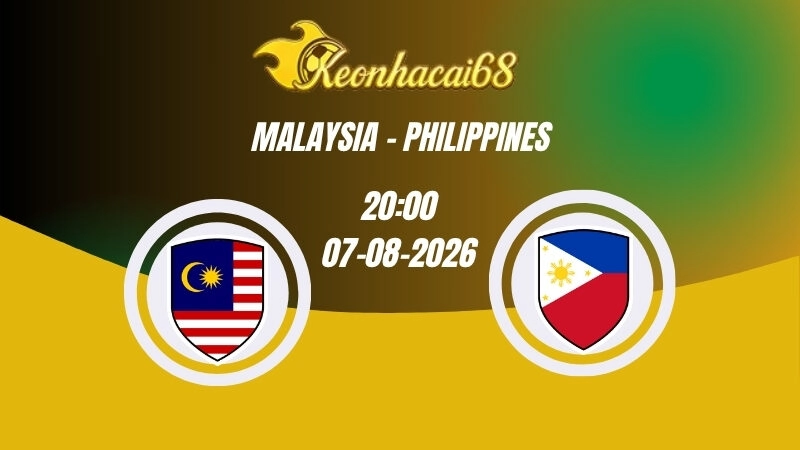 Soi kèo nhà cái Malaysia vs Philippines – 20h00 08/08/2026 | ASEAN Cup